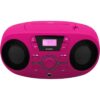 BIGBEN CD61RSUSB Lecteur Radio Cd Portable Usb Rose + Speakers Lumineux – Image 4