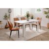 Table extensible - BIRMINGHAM - 80A - Ouverture synchonisée automatique - Décor blanc - 6 / 8 personnes - 125-165 x 75 x 80 cm – Image 5