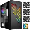 Boitier PC sans alimentation - BITFENIX Tracery ARGB (Noir) - Moyen tour - Format E-ATX