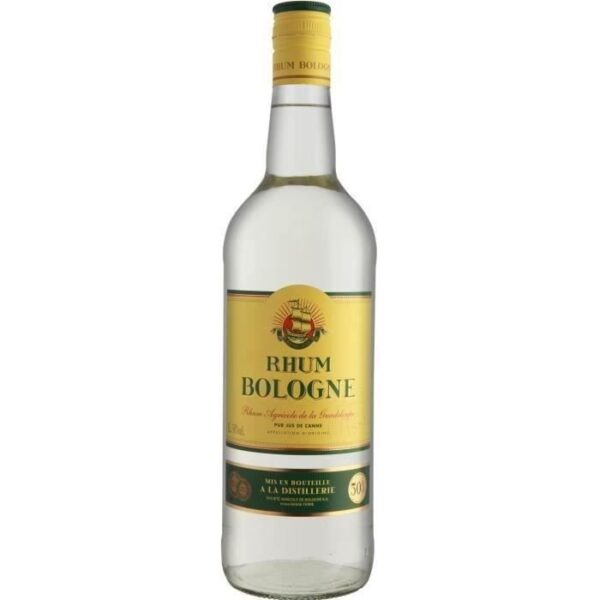 Rhum Bologne - Rhum agricole blanc - Guadeloupe - 50%vol - 100cl