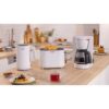 Cafetiere Filtre - BOSCH - TKA2M111 MyMoment - Blanche - Capacité 1,25L - verseuse verre - systeme anti-gouttes – Image 3