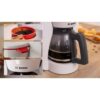 Cafetiere Filtre - BOSCH - TKA2M111 MyMoment - Blanche - Capacité 1,25L - verseuse verre - systeme anti-gouttes – Image 5