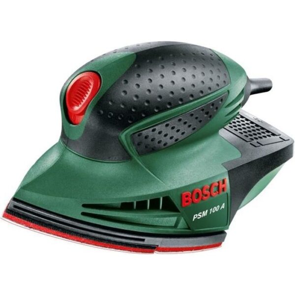 Ponceuse Multi Bosch - PSM 100 A (livrée dans un coffret en plastique avec 3 feuilles abrasives G80