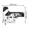 Scie sauteuse - BOSCH - GST 12V-70 - 12V - Légere et compacte - Systeme SDS – Image 3
