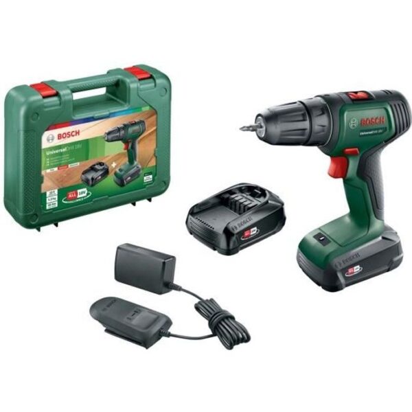 Perceuse-visseuse sans-fil Bosch - UniversalDrill 18 (Livrée avec 2 batteries 18V-1