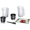 Extracteur de jus - BOSCH - MESM500W VitaExtract - Blanc/chrome - 150 W - 1 vitesse + reverse - syst. de sécurité sur le couvercle – Image 3