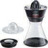 Presse-agrumes - BOSCH - MCP72GPB VitaStyle Citro - Noir / inox brossé - 40 W - LED - récipient verre 1 L - cône universel – Image 2