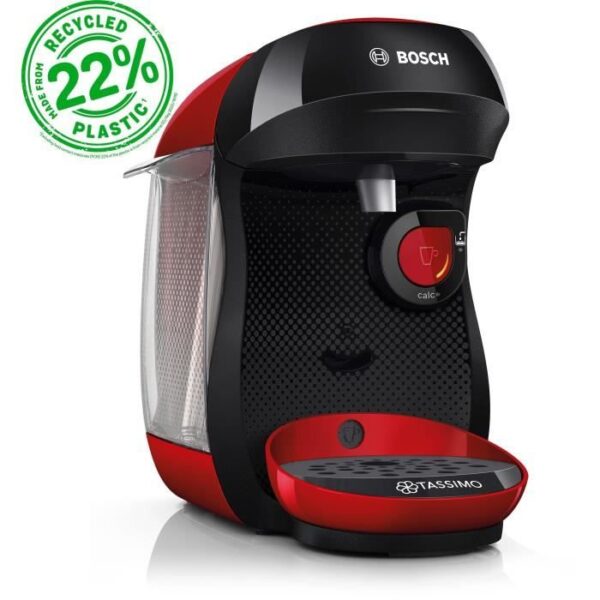 Machine a café multi-boissons - BOSCH - TASSIMO - T10 Happy rouge - 1400 W