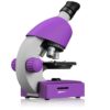 Microscope 40x-640x - BRESSER JUNIOR - Éclairage LED - kit d'expérimentation - violet – Image 3