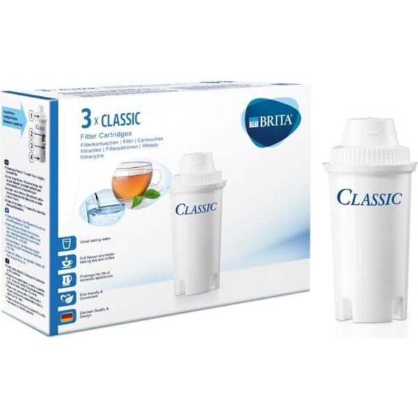 Cartouches filtrantes BRITA Classic - Pack de 3 - Réduction de tartre