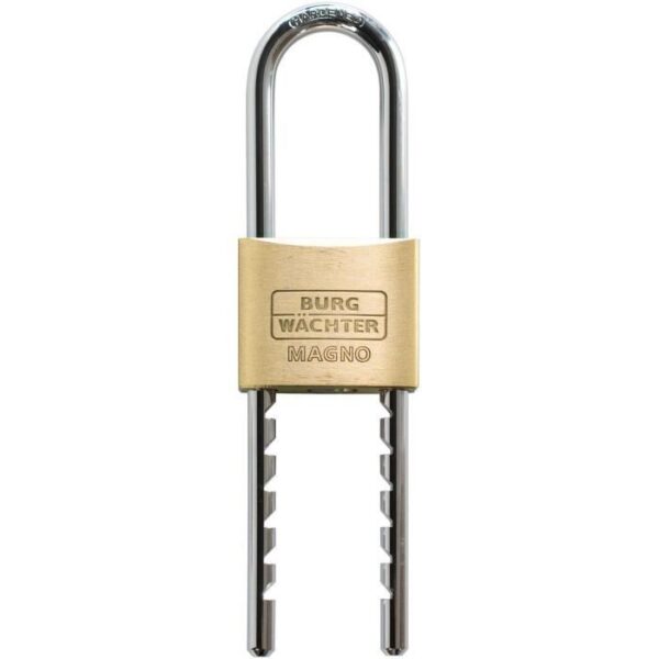 Cadenas en laiton massif - BURG WACHTER - 400 E HB 50 Flex SB - grande anse réglable - double verrouillage