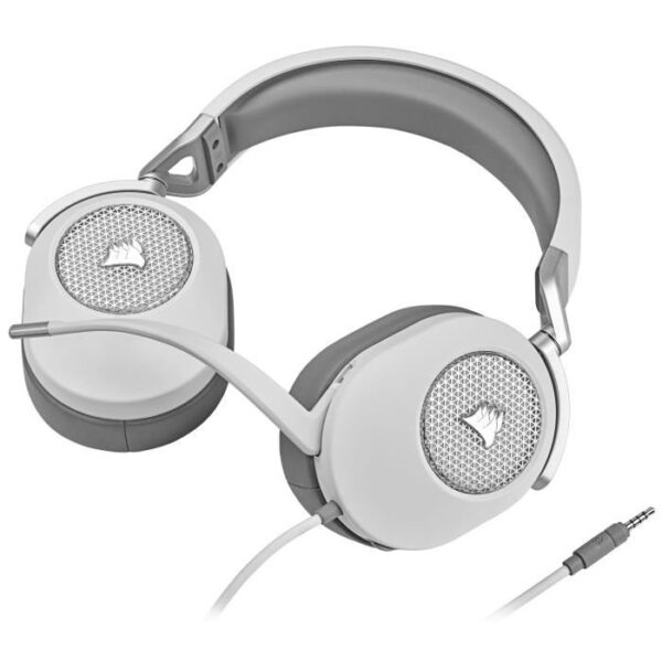 Casque gaming CORSAIR HS65 SURROUND - Blanc