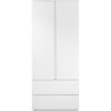 Armoire Image 60A - 2 portes battantes - 2 tiroirs - Blanc Mat - L80 x H191 x P55 cm – Image 3