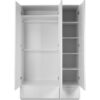 Armoire IMAGE 60B - Décor blanc mat - 3 portes + 2 tiroirs - L121,6 x H191 x P55 cm – Image 4