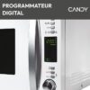 Micro-ondes Candy Essenza CMXW30DW 900W 30L Digital Blanc - Fonction Décongélation - 5 Niveaux de Puissance - 10 Menus Auto – Image 3