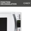 Micro-ondes Candy Essenza CMXW30DW 900W 30L Digital Blanc - Fonction Décongélation - 5 Niveaux de Puissance - 10 Menus Auto – Image 5