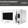 Micro-ondes Candy Essenza CMXW30DW 900W 30L Digital Blanc - Fonction Décongélation - 5 Niveaux de Puissance - 10 Menus Auto – Image 6