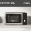 Micro-ondes Gril Candy Essenza CMGA31EDLB 1000W 31L Digital Noir - Fonction Nettoyage Auto - 5 Niveaux de Puissance -10 Menus Auto – Image 3