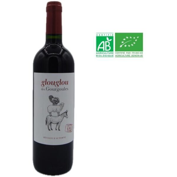 Château des Caraguilhes Cuvée Glouglou 2023 Pays d'Oc - Vin rouge de Languedoc-Roussillon - Bio