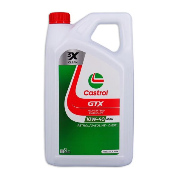 CASTROL GTX 10W-40 A3/B4 5L - huile moteur 10W40