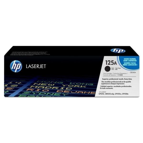 Cartouche de toner HP 125A noir pour imprimantes HP Color LaserJet CP1215/CP1515/CP1518/CM1312MFP