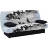 Clic clac 3 places DREAM - Tissu 100% Coton imprimé Parkour gris - Couchage 125x190 cm - L190 x P92 x H96 cm – Image 3