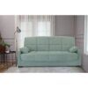 Clic clac 3 places MEGAN 14 - Tissu Soro vert amande - Avec accoudoirs - Couchage 130x190 cm - L223 x P96 x H103 cm – Image 2