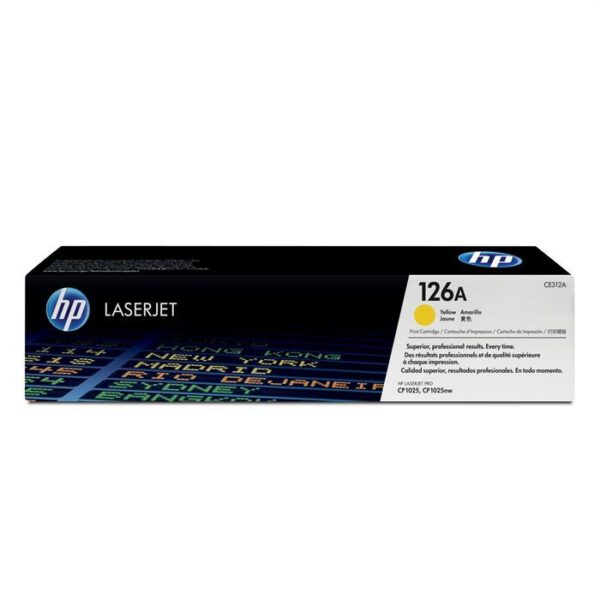 HP 126A Cartouche de Toner jaune authentique (CE312A) pour HP LaserJet CP1025/LaserJet 100 MFP M175/LaserJet 200 MFP