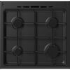 Cuisiniere gaz CONTINENTAL EDISON CECG60FCB1 - 4 feux - L59,8 x P61 xH83cm- Noir – Image 3