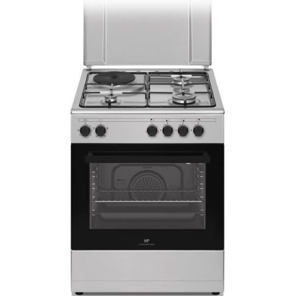 Cuisiniere mixte CONTINENTAL EDISON CECM60FCS - 3 feux gaz + 1 électrique - L59