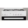 Cuisiniere mixte CONTINENTAL EDISON CECM60FCW - 3 feux gaz + 1 électrique - L59,8 x P61 xH83 cm - Blanc – Image 5