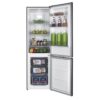 Réfrigérateur congélateur bas CONTINENTAL EDISON CEFC251NFS - Sans givre (congélateur et réfrigérateur) - 253L - Classe E - Inox – Image 3