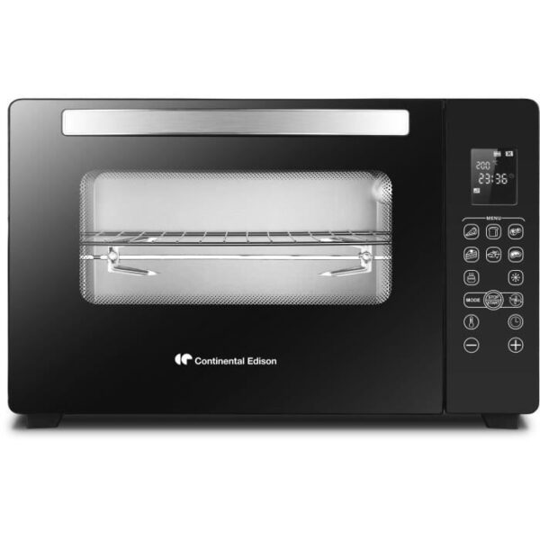 Minifour électrique CONTINENTAL EDISON CEMF45DIG - 45L noir - 2000W - Rotissoire
