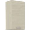 CHAMONIX Meuble haut - 1 Porte battante - Mélaminé - Décor chene - L 40 x P 31 x H 76 cm – Image 4