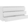 Commode CHELSEA 6 Tiroirs - Couleur blanc mat - L 154 x P 42,2 x H 79,9 cm – Image 5
