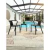 Lot composé de 2 fauteuils de jardin - CITY GARDEN - DIEGO-FT - Gris anthracite - Empilables – Image 2