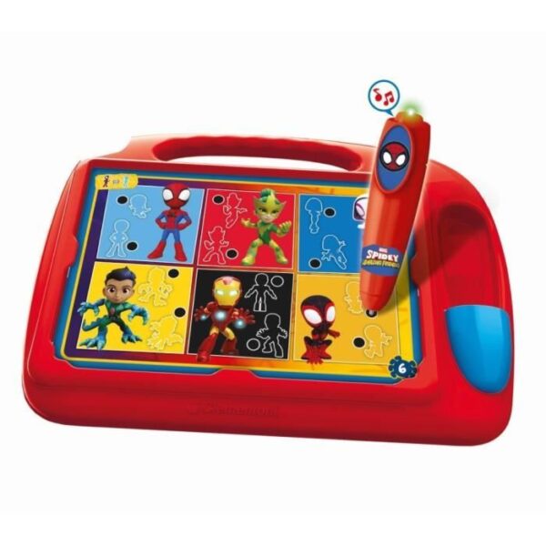 Clementoni - Pupitre Spidey - Jeu éducatif - Découvre les formes