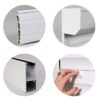 Volet roulant manuel a tirage pour porte L100 x H220 cm PVC -Coloris Blanc - – Image 3