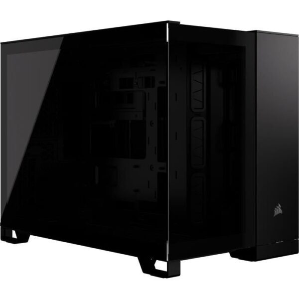 Boîtier PC - CORSAIR - 2500X Tempered Glass Micro ATX Dual Chamber - Noir