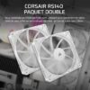Pack de 2 ventilateurs PWM 140mm - CORSAIR - RS140 - Blanc – Image 2