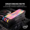 Mémoire RAM - CORSAIR - Vengeance RGB Pro DDR4 - 16GB 2x8GB DIMM - 3200 MHz  - 1.35V - Noir (CMW16GX4M2C3200C) – Image 3
