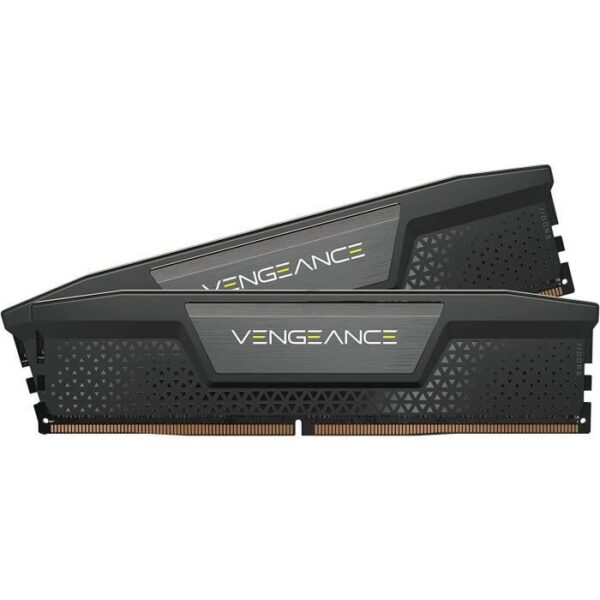 Mémoire RAM - CORSAIR - Vengeance DDR5 RAM 64Go (2x32Go) 6400MHz CL32 Intel XMP Compatible iCUE - Noir
