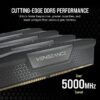 Mémoire RAM - CORSAIR - Vengeance DDR5 RAM 32Go (2x16Go) 5600MHz CL40 Intel XMP  Compatible iCUE - Noir – Image 3