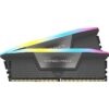 Mémoire RAM - CORSAIR - Vengeance RGB DDR5 RAM 32Go (2x16Go) 6000MHz CL36 AMD Expo Compatible iCUE - Gris (CMH32GX5M2E6000Z36)