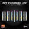 Mémoire RAM - CORSAIR - Vengeance RGB DDR5 RAM 32Go (2x16Go) 6000MHz CL36 AMD Expo Compatible iCUE - Gris (CMH32GX5M2E6000Z36) – Image 2