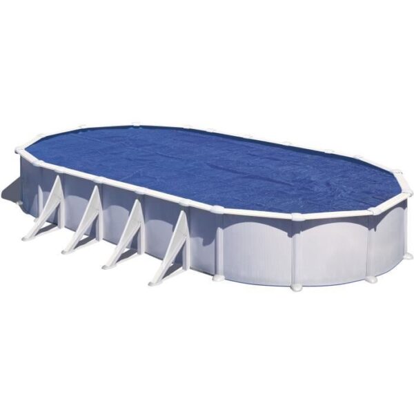 GRE - Bâche été a bulles pour piscine ovale de 5