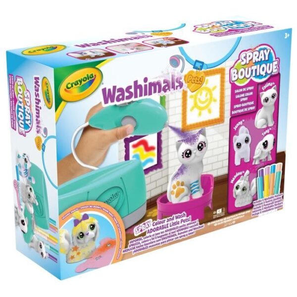 Coloriage - CRAYOLA - Washimals Spray Boutique - Vaporise et colore tes animaux! Des 3 ans