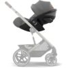 Coque Auto bébé Cloud G CYBEX i-Size - Inclinable - Tissu respirant - Homologation avion - Moon Black – Image 5