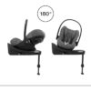 Coque Auto bébé Cloud G CYBEX i-Size - Inclinable - Tissu respirant - Homologation avion - Moon Black – Image 6