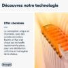 Radiateur bain d'huille Dragon4 DELONGHI - 1500W - 3 allures de chauffe - Technologie Real Energy - Effet cheminée – Image 5